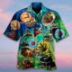 thumbnail image 3 of Camisa hawaiana de moda con estampado 3D de instrumento, piano y guitarra, blusa de fiesta en la playa con solapa de manga corta, ropa para hombre, tops de gran tamaño, 3 of 5