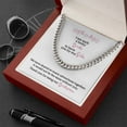 thumbnail image 3 of Bridesman Gift On Wedding Day, Bridal Party Gifts For Men, Wedding Day Thank You Gift, Jewelry Gift For Bridesman, Cuban Link Chain, Stainless Steel or Yellow Gold, Message Card & Gift Box, 3 of 5