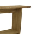 thumbnail image 4 of Benjara Console Table- Long Rectangular Top- 1 Shelf- 71" Light Brown Wood, 4 of 5