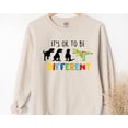 thumbnail image 3 of It's Ok To Be Different Autism Awareness Sweatshirt, Autism Mama, Autism Support, Autism Dinosaur, Autism Awareness Month, Autism Teacher, 3 of 5