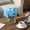 blue, variant on MemoryField Realistic Silk Hydrangea Flower Arrangement in Glass Vase with Faux Water – Elegant Artificial Floral Centerpiece for Home, Office, Table, or Wedding Décor – Gift Ready – Green