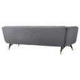 thumbnail image 4 of Modway Adept Performance Velvet Tufted Sofa in Gray and Black, 4 of 6