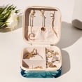 thumbnail image 6 of Christmas Travel Portable Square Jewelry Box for Rings Earrings Necklaces Bracelets Girls Women Display Case Holder Organizer Stand Storage Box, 6 of 6