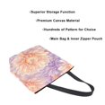 thumbnail image 3 of Large Canvas Bag 13.5x5.1x15 Inch Canvas Bag Shopping Canvas Bag Suitable For Outing Shopping Travel Out Of Large Capacity Storage Chrysanthemums Cream, 3 of 9