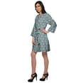 thumbnail image 3 of Moomaya Short Robe For Women Plus Size Printed Cotton Robe Lightweight Nightwear, 3 of 5
