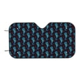 thumbnail image 7 of Haiem Blue Seahorse Car Windshield Sun Shade - Blocks UV Rays Sun Visor Protector, Sunshade to Keep Your Vehicle Cool, Universal Fit SUV Van Sedan-Medium, 7 of 7