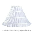 thumbnail image 3 of Zeiwohndc Crinoline Underskirt Petticoat White Slip for Women Girls Ball Gown Costume, 3 of 21