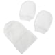 thumbnail image 5 of 1 juego de gorro y guantes de algodón puro para bebé recién nacido (blanco), 5 of 6