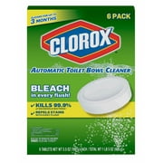 Clorox Automatic Toilet Bowl Cleaner Tablets with Bleach. 6 ct./3.5 oz.