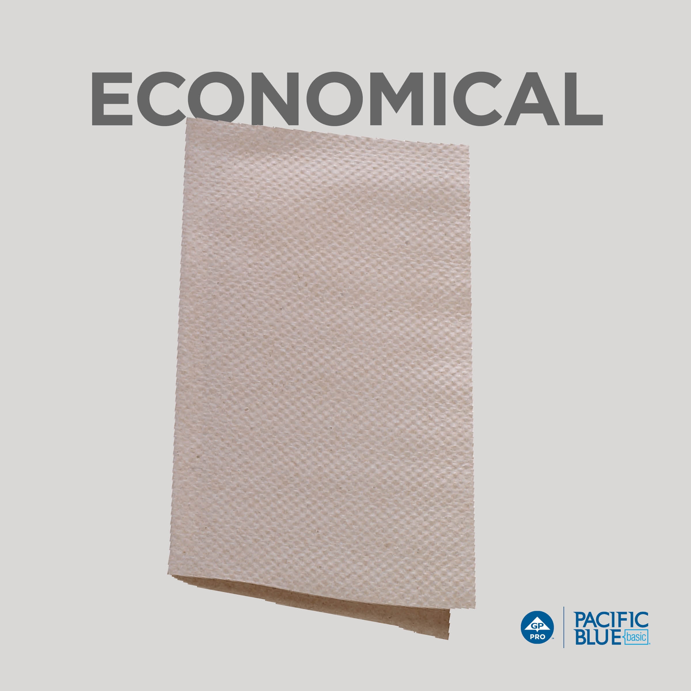 Pacific Blue Basic® S-Fold Recycled Paper Towels by GP PRO (Georgia-Pacific), Brown, 23504, 9.9” x 9.2” (LxW), 250 Towels Per Pack, 16 Packs Per Case