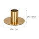 thumbnail image 4 of GOOHOCHY 3 candelabros de metal estilo retro, cónicos, para decoración de mesa., 4 of 8
