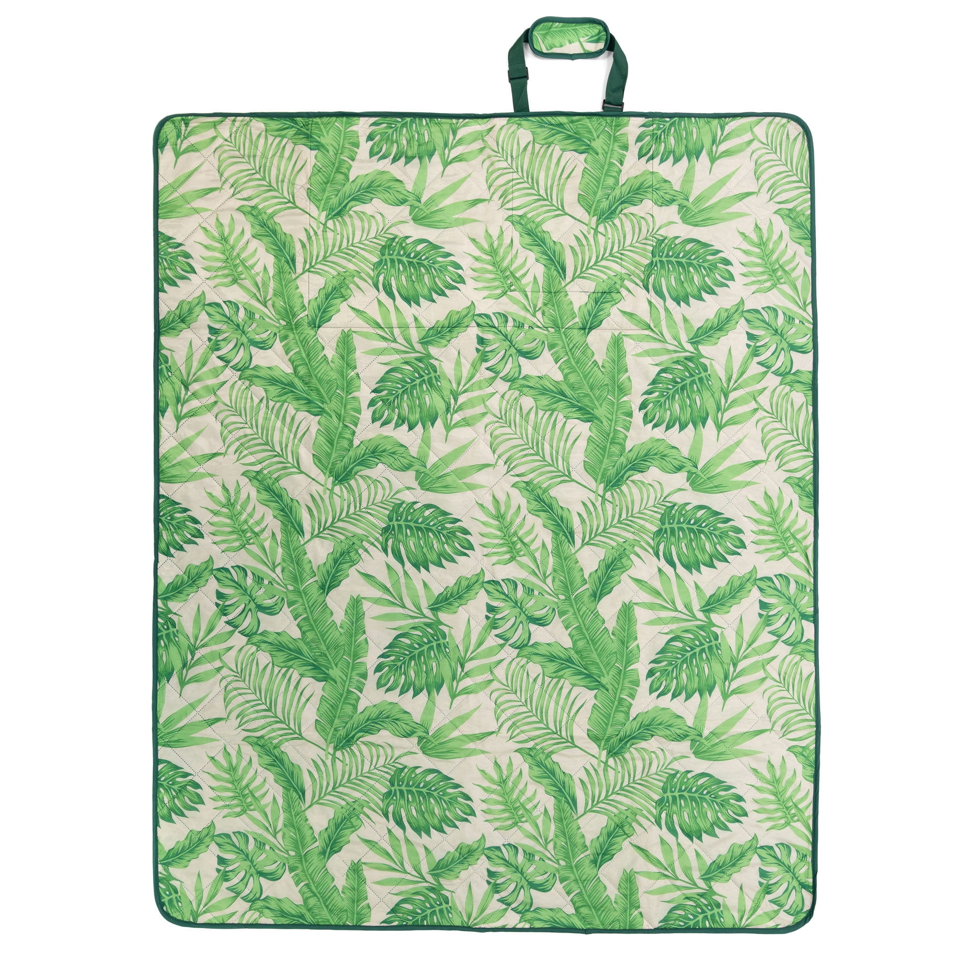 SlumberTrek All Weather Reversible Beach & Picnic Blanket Mat w/ Palm Tree  Print