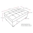 thumbnail image 2 of Pouf de rangement Antonio CorLiving, 2 of 5