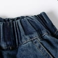 thumbnail image 5 of Tiijoy Boys Baggy Jean Shorts Wide Leg Elastic Waist Denim Shorts Toddler Jorts, Sizes 4-5, 5 of 7