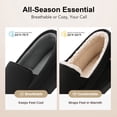 thumbnail image 2 of HomeTop Men's Classic Moccasin Slippers, All Season & Winter Warm Coral Fleece Lined Memory Foam Indoor Outdoor House Shoes, 2 of 7