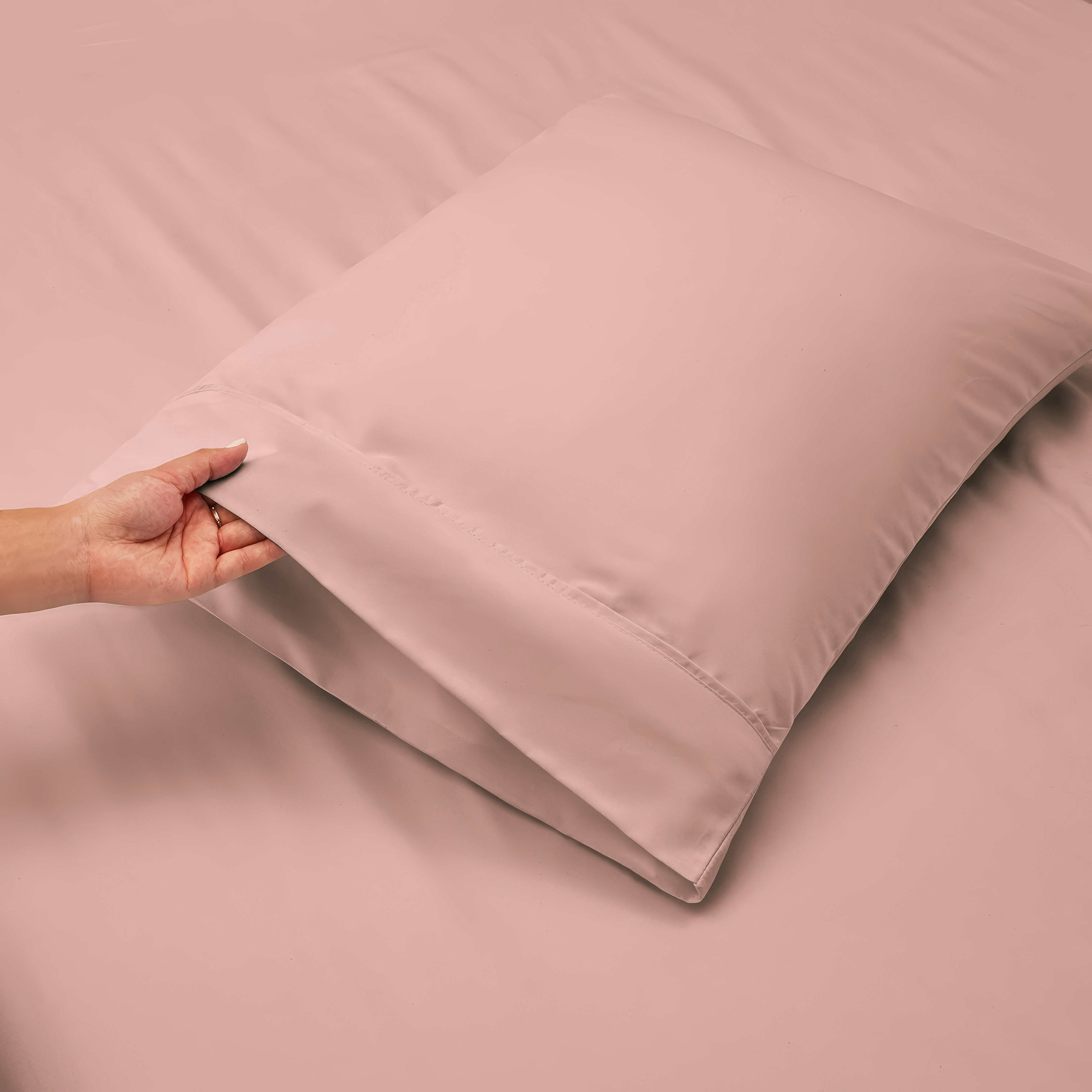 LammaLoe Extra Deep Pocket King Sheets Set, 4 Piece, Fits 18"-24" Mattress, Breathable & Extra Soft Bed Sheets, Peach Beige