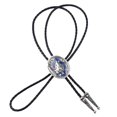thumbnail image 4 of Moda Bolo Ties Time Tribal head of wolf Bolo Tie Tie Disfraz para Hombre, 4 of 5