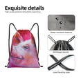 thumbnail image 4 of Gaeub Pink Pig Drawstring Backpack Bag Sport Gym Sackpack Heavy Duty String Backpack for Men Women-Medium, 4 of 6