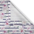 thumbnail image 4 of Ambesonne Navy and Blush Grommet Curtain Single Panel, Soft Bouquets, 50"x60", Purple Pink Reseda Green, 4 of 5