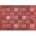 thumbnail image 1 of Ahgly Company Machine Washable Indoor Rectangle Abstract Red Modern Area Rugs, 4' x 6', 1 of 4