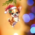 thumbnail image 5 of Dog Ornaments for Christmas Tree, Acrylic 2D Flat Hanging Decorations for Festival and Holiday,Dog Lover Gift 2025, 3.15 inches, 5 of 7