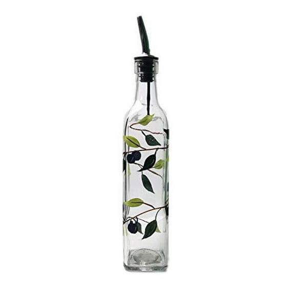Containly Glass Olive Oil and Vinegar Dispenser with Stainless Steel