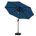thumbnail image 2 of GARDEN 9 Ft Patio Umbrella w/ Square Plastic Base Included, Navy Blue, 2 of 4
