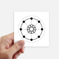 thumbnail image 1 of Shape Totem Geometry Sun Star Sticker Square Waterproof Stickers Wallpaper Car Decal, 1 of 1