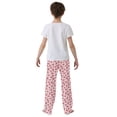 thumbnail image 5 of FORMRS Kids Pajama Pants with Pockets Size 11-12Y Boys Lounge Sleep Bottoms, Strawberry Plaid Pattern, 5 of 8