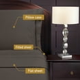thumbnail image 3 of Superior 3-Piece 85 GSM Charcoal Bubble Embroidered Microfiber Sheet Set, Twin, 3 of 4