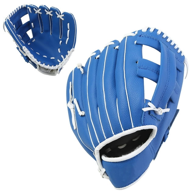 Graflsoa Premium Leather Baseball Glove in Blue, 11.5 Inches - Perfect for Baseball Enthusiasts