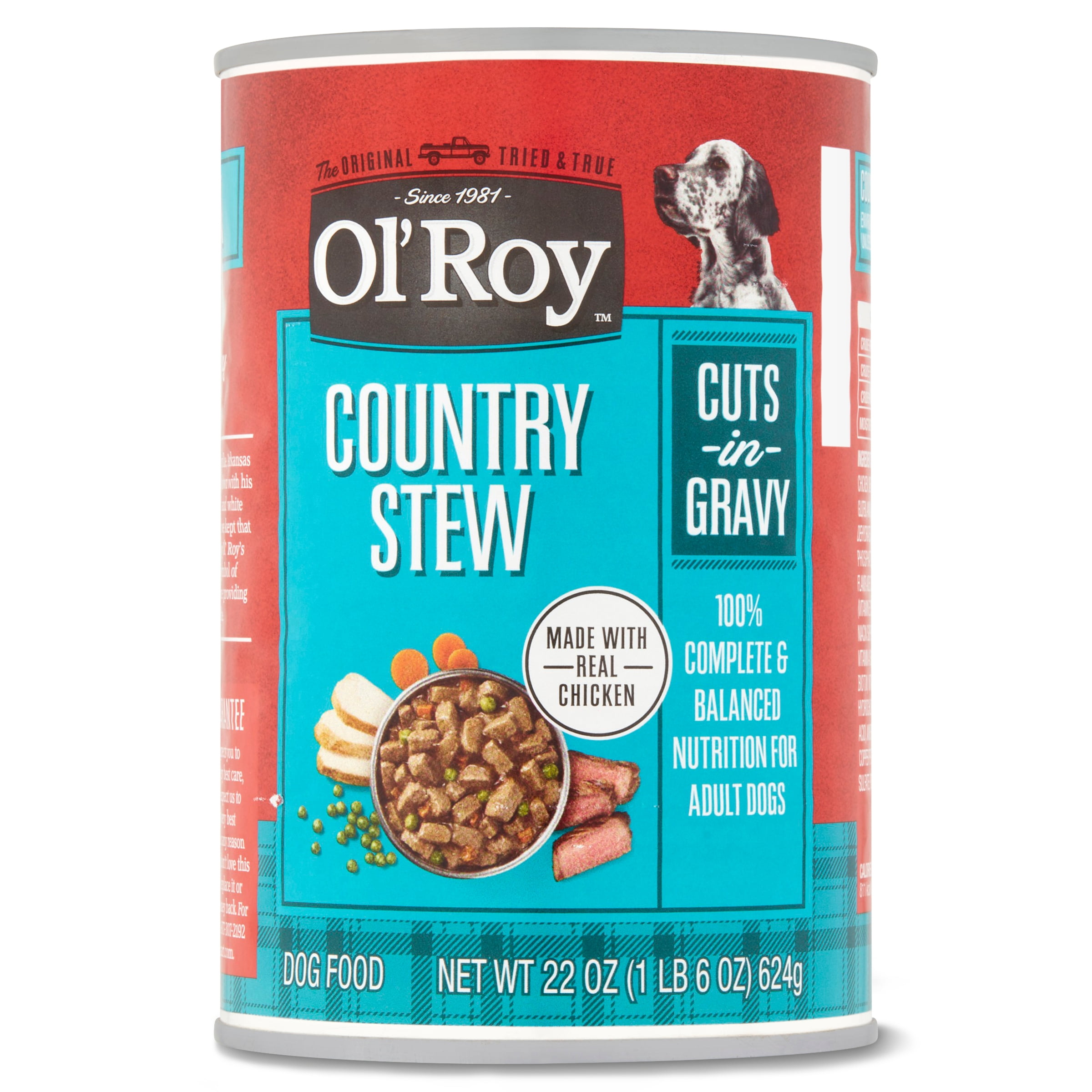 Ol' Roy Cuts in Gravy Wet Dog Food, Country Stew, 22 oz