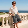 thumbnail image 6 of GINGTTO Men's Casual Golf Shorts, Lightweight Quick Dry Stretch Shorts With Pockets, For Summer Outdoor Business Daily Wear, 6 of 8