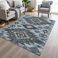 thumbnail image 6 of Dalyn Rugs Machine Washable Indoor/Outdoor Chantille Blue 10' x 14' Rug, 6 of 9