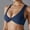 Blue, variant on Front Sports Bras for Women High Support Seamless Deep V Neck Lingerie Soft Comfortable Back Yoga Workout Bralette