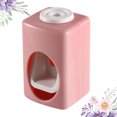thumbnail image 3 of FRCOLOR toothpaste squeezer Automatic Toothpaste Dispenser Squeezer Made from Wheat Stalk Material Pink Wall Mount for Storage Use Small Size 2PCS,3.74"X2.28"X2.17", 3 of 5