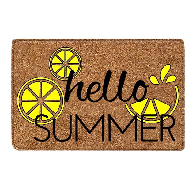 Lemon Door Mats Lemon Welcome Mat Outdoor Rug Lemon Door Mats Outside Spring Summer Door Mat Sunshine Decorative Summer Doormat