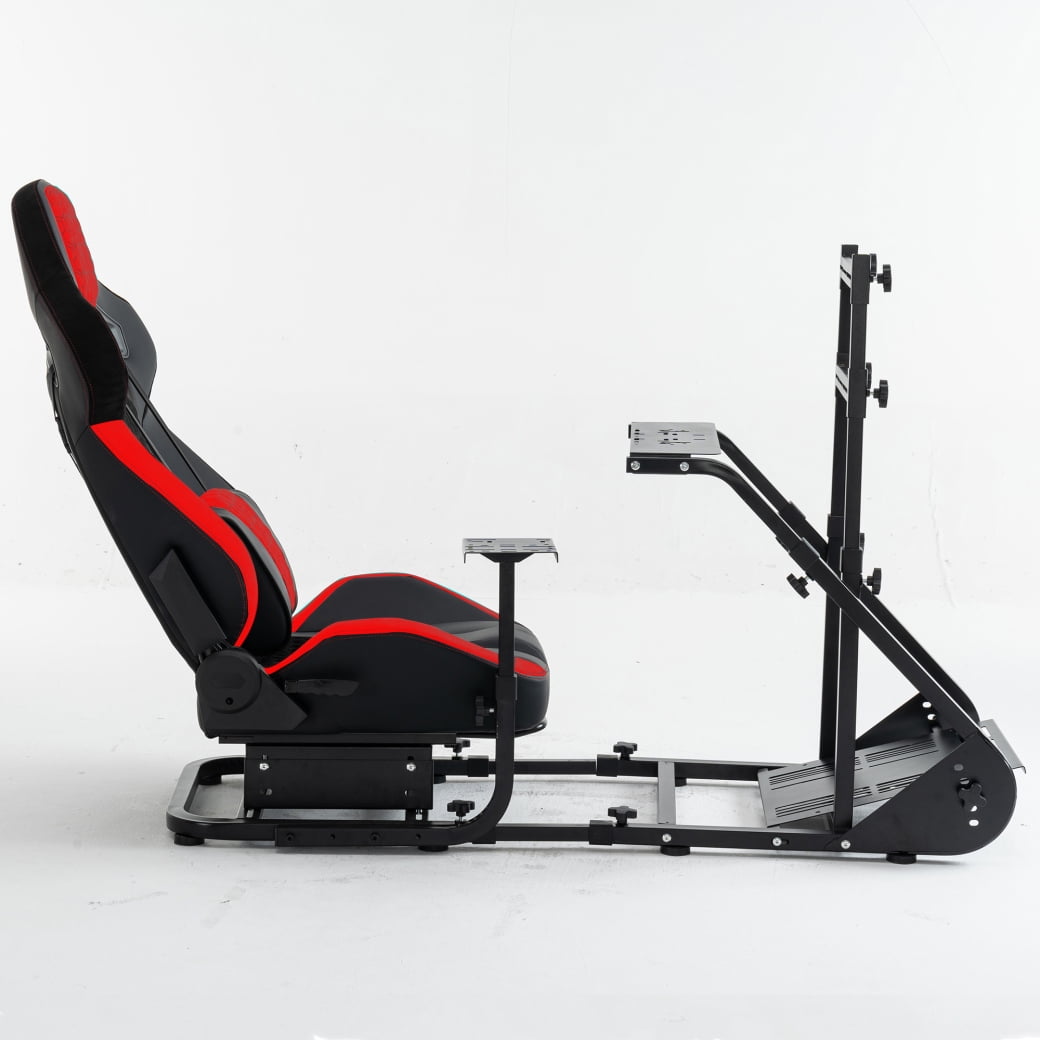 Enhanced Stable Racing Wheel Cockpit Frame Compatible with Fanatec Thrustmaster Logitech PXN Simulators for PS5 PS4 Xbox PC