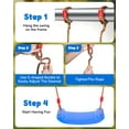 thumbnail image 5 of Plastic Swing, Indoor Outdoor Flat Bench Seat with Adjustable Nylon Hanging Rope for Kids and Adults, Childhood Rope Swing-Tree, Backyard Swinging Toy, 5 of 7