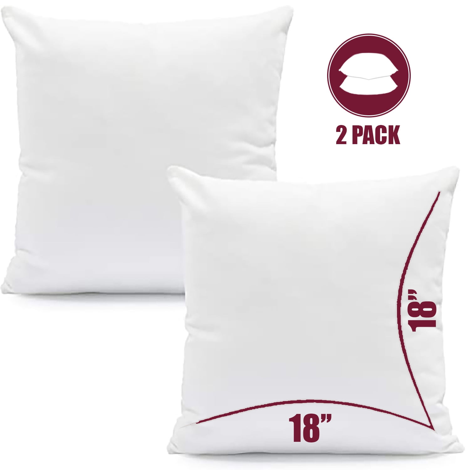 bed decorative pillow set
