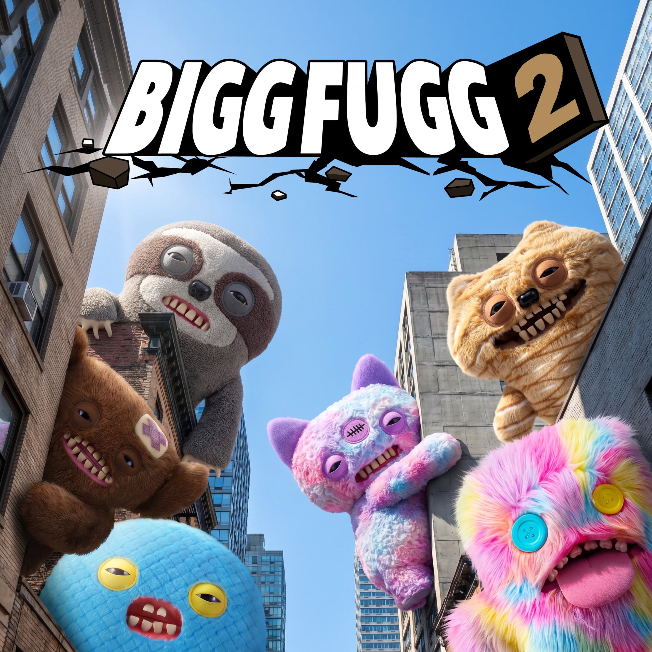 Fuggler Bigg Fuggs 18 Inch (XL Grumpy Grumps) by ZURU - Ugly Monster Plush for All Ages
