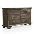 thumbnail image 4 of FOA Gafin 6pc Gray Wood Bedroom Set-Queen+2 Nightstands+Chest+Dresser+Mirror, 4 of 15