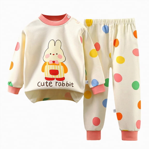 Futezty Toddler Boys Girls Clothes Fall Winter Outfit Sets, Baby Outfits Long Sleeve Round Neck Letter Elastic Waist 0 6 12 18 24 Months 2T 3T 4T 2 Pcs Everyday
