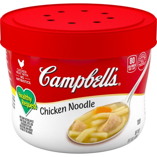 Campbell's Healthy Request Chicken Noodle Soup, 15.3 oz. Microwavable