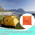thumbnail image 3 of Soidarity Lona para tienda de campaña con gancho, toldo impermeable para refugio solar, toldo para tienda de campaña a prueba de lluvia, senderismo, carpas Naranja Soidarity OD023395-02, 3 of 6