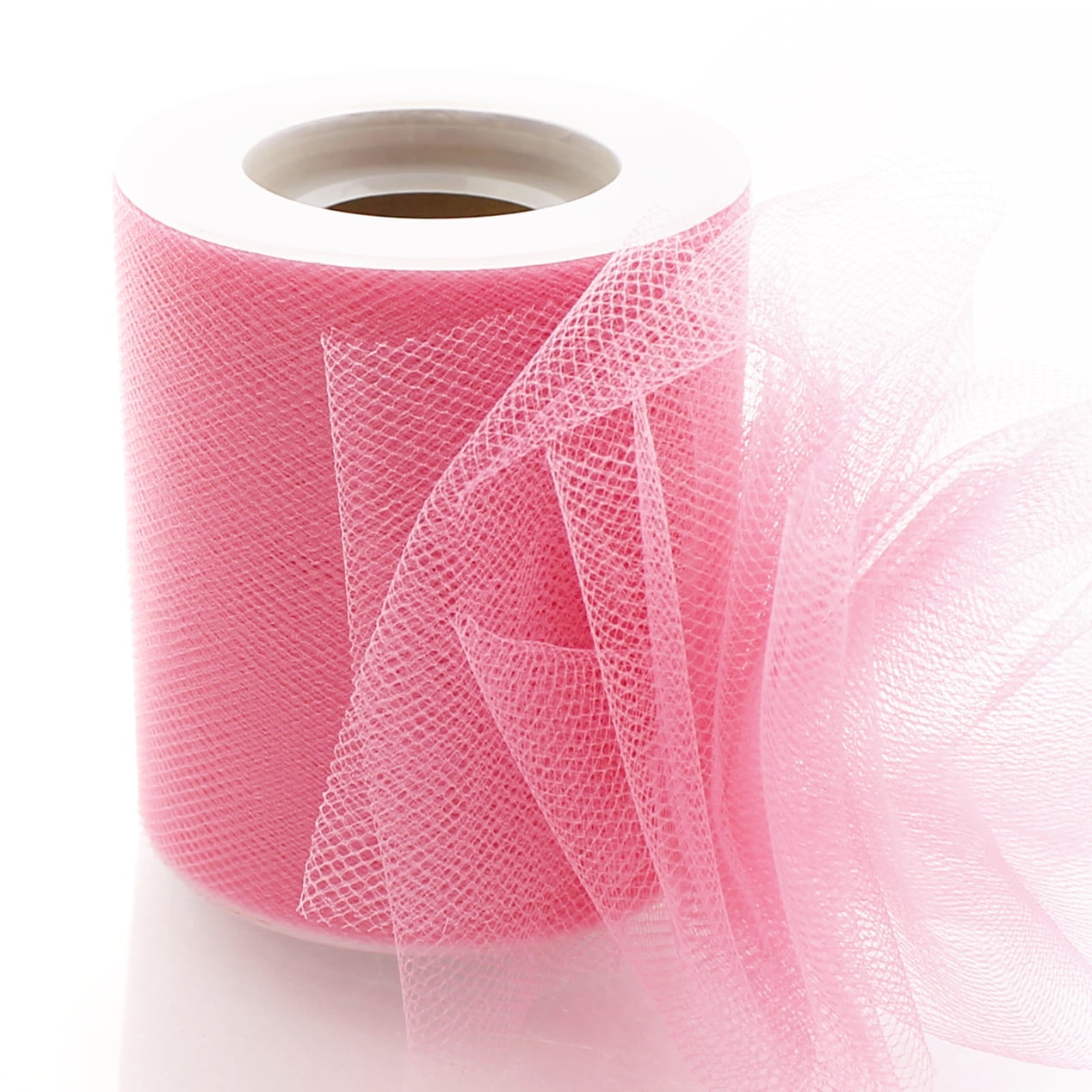 Hairbow Center 3 inch Premium Tulle Fabric Roll for Crafts, Wedding, Party Decorations, Gifts - Hot Pink 25 Yard Spool, Size: 25yds