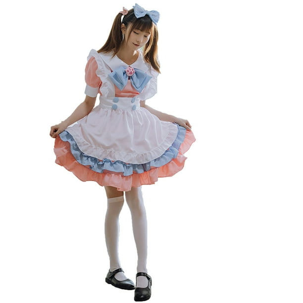 Disfraz de sirvienta encantadora para mujer, espectáculo de animación, traje japonés, ropa Fridja nalpqowj28952