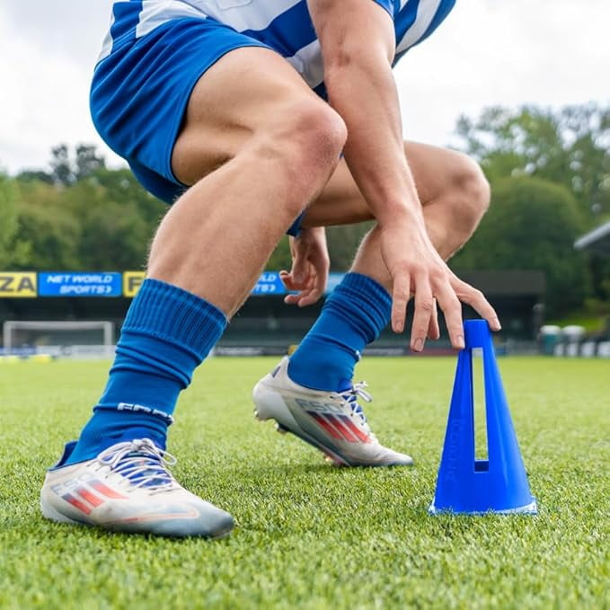 FORZA Flexi Training Cones (10 Pack) – Flexible, Durable Agility Cones for Sports Training & Drills, Available in Multiple Colors