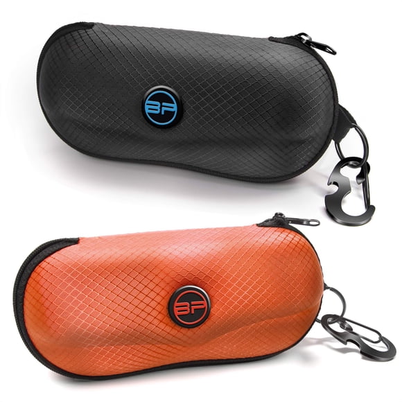 Estuche para Anteojos BLUPOND Semi Duro con Carcasa EVA Negro/Naranja