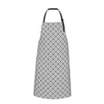 thumbnail image 2 of Bingfone Gray Plaid Apron Gifts For Men, Women Professional Grade Chef Apron for Kitchen,BBQ & Grill, 2 of 8